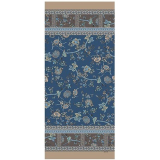 Bassetti Genova Schal aus 91% Baumwolle und 9% Kaschmir in der Farbe Blau B1, Maße: 80x180 cm - 9324552