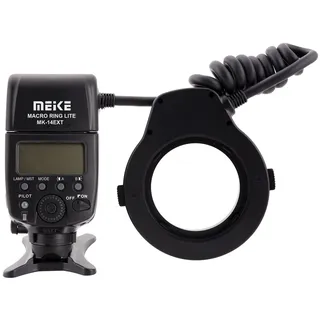 MK-14EXT Makro i-TTL Ringblitz Kompatibel mit Nikon LED Hilfslicht Standard ISO Blitzschuh