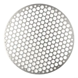 Runder Edelstahl-Grillrost, rundes Grillnetz, Drahtgeflecht, für Outdoor-Camping, Kochgeschirr, runder Grillrost (28 cm)