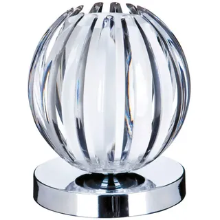 Tischleuchte , Chromfarben , Metall, Kunststoff, Glas , rund , 14 cm , 3 Helligkeitsstufen , Lampen & Leuchten, Innenbeleuchtung, Tischlampen, Tischlampen