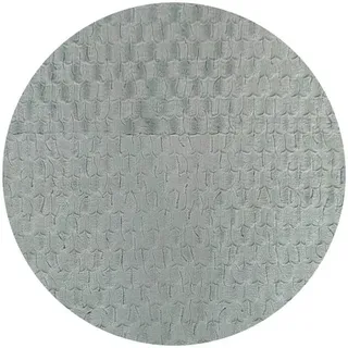 Novel Hochflorteppich , Grün , Textil , Abstraktes , rund , ISO 9001 , pflegeleicht , Teppiche und Böden, Teppiche, Hochflorteppiche & Shaggys