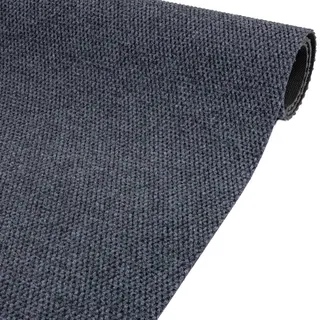 ANRO Schmutzfangmatte Meterware Teppichläufer Schmutzfangläufer Teppichboden BOB Bodenbelag robust rutschfest Auslegware für Eingang Flur Büro Keller 450 x 120 cm Grau