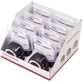 Display mit Rollmeter 5m x 27mm, 8 Stk.