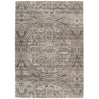 Kayoom Davis 425 Kurzflorteppich 120 x 170 cm Grau