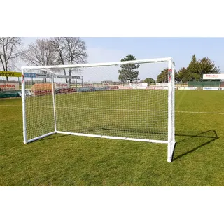powershot Fußballtor, 2,4 x 1,8 m, Weiß, Made in Germany