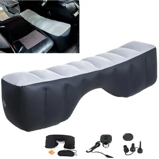 Icelus Auto Matratze Luftmatratze aufblasbar,130 * 27 * 37 cm Rücksitz Lücke Pad Luftbett Kissen, Auto Lücke Pad Auto Luftmatratze, Auto aufblasbare Bett mit Luftpumpe für Reisen Camping