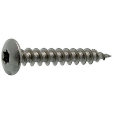 Générique - Schrauben mit rundem Kopf, breiter Torx-Abdruck oder Stern, Edelstahl A2 – Ø mm 6 – L/Lf mm.40 – Cond.100 –