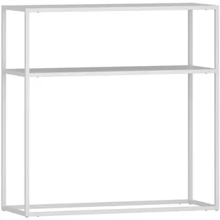 [en.casa] Kuhmo Konsolentisch 80x80x30 cm Weiß