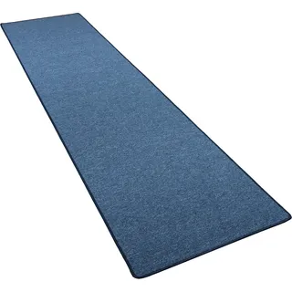 Snapstyle Snapstyle, Feinschlingen Velour Läufer Teppich, Strong Dunkelblau 80x400cm