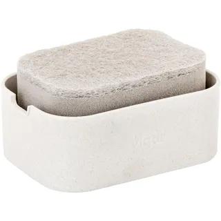 VIGAR Set Bürste, Ablage und Seifenspender, Grau, 13 x 9 x 6,5 cm