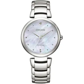 Citizen EM0850-80D Eco Drive Uhr Damenuhr Edelstahl silber - Silber
