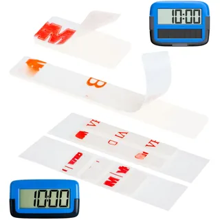 Ersatz Klebepads Set, 2 Sets, kompatibel mit Needit Park Micro elektronische Parkscheibe, doppelseitiger Spezialkleber für Windschutzscheibe, Kleber Pads Parkuhr, Klebesticker Glas Kit Parking Disc