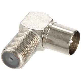 goobay Winkeladapter: F-Buchse > Koax-Stecker 90°