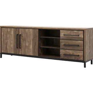 omg design Sideboard Vasto 220 x 80 x 45 cm Braun