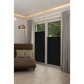 K-HOME Klemmfix Plissee Pisa 65 x 130 cm grau
