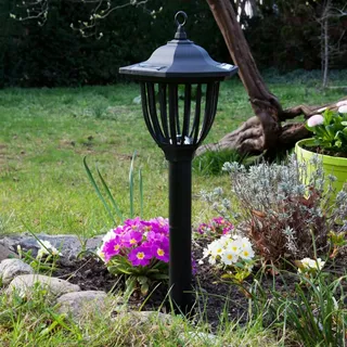 Grafner XXL LED Solar Standleuchte | 52 cm | schwarz | High-Power-LED'S | großer Akku | effizientes Solarpanel | Solar Leuchte Weg