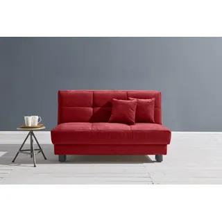 Ell + Ell Schlafsofa Tilda 2-Sitzer Polyester Rot