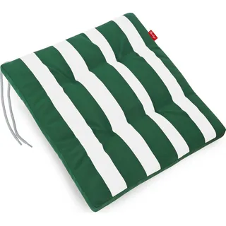 Herlag Hockerauflage für Gartenhocker Mia Grün-Gestreift 50x50x5cm Stuhlkissen Streifenmotiv - Grün