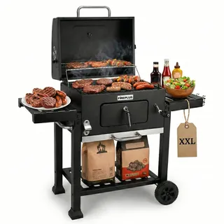 Amig Fireplus Tragbarer Barbacue schwarz