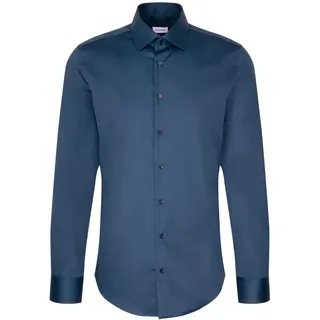 Seidensticker Herren Business Hemd, Türkis, 44