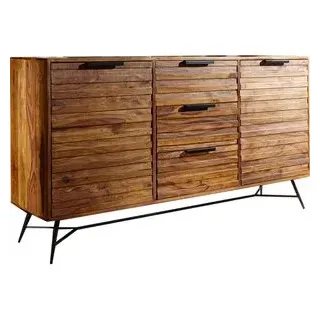 Wohnling NISHAN 160x40x88 cm - natur, schwarz