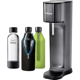 Sodapop Joy Prestige avantgarde black + 2 Glaskaraffen + 1 PET-Flasche + Zylinder