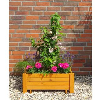 Promadino Pflanzkasten Romantica aus Kiefernholz (LxBxH) 78 cm x 38 cm x 34 cm
