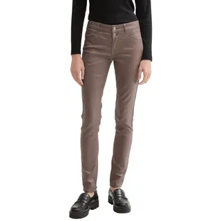 Tom Tailor "ALEXA", Damen, Gr. 30, Länge 32, beige (cargo beige), Obermaterial: 66% Baumwolle, 32% Viskose, 2% Elasthan. Futter: 65% Baumwolle, 35% Viskose, unifarben, skinny fit knöchellang, Jeans, mit Beschichtung
