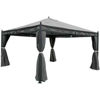 MCW Pergola Calpe 4 x 4 m inkl. 4 Seitenteile Grau