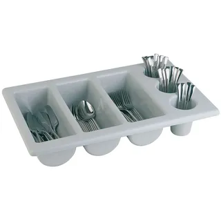APS Besteckbehälter GN 1/1 53 x 32,5 cm Höhe 10 cm grau