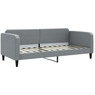 vidaXL Tagesbett Hellgrau 90x200 cm Stoff - Grau
