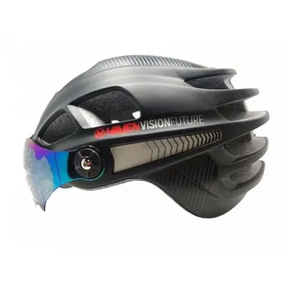 Haven Vision Future Fahrrad Helm aufklappbares Visier Größe L bis XL Schwarz