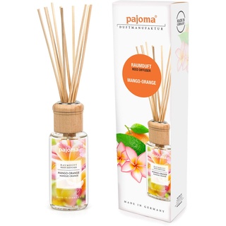 Pajoma Raumduft 100 ml) inkl. Duftstäbchen, Mango-Orange