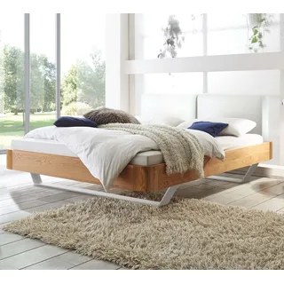 HASENA Oak Line Eiche Massivholzbett Slitto 20 200x200 - Braun