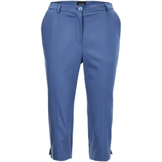 GOLDNER Caprihose »Sportive Capri-Hose aus trageangenehmen Satin«, blau