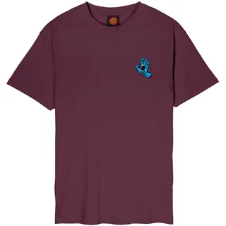 Santa Cruz Screaming Hand Chest Kurzarm-t-shirt - Dark Cherry - L