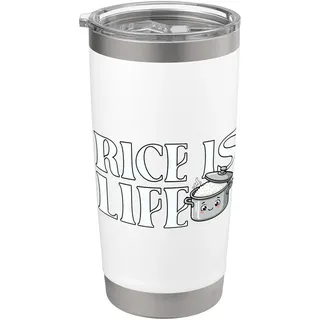 Rice Is Life Philippinisches Essen Lustiger Pinoy Love Rice Philippines Doppelwandiger Edelstahl-Thermobecher