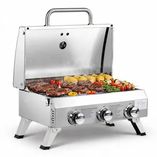 ROVSUN Gasgrill Tischgrill 6,6 kw