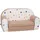 Kindersofa 75002 90 x 200 cm beige mit Sternen