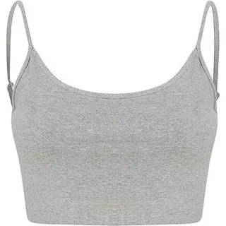 SF Women Sustainable Fashion Cropped Cami Top SK230 heather grey XS - Grau