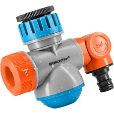 GRÜNTEK Flexibler Wasserhahn Adapter mit dreh- und neigbarem Schlauchanschluss und Wasserhahn-Funktion mit 2 Wasserstrahlarten