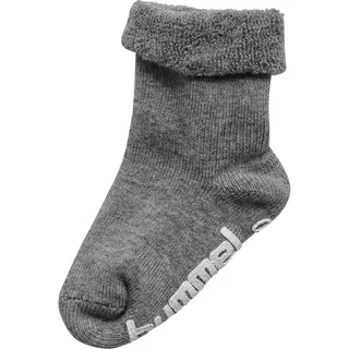 Hummel hmlMINI NON SLIP 3-PACK SOCK - GREY MELANGE, Größe:17-20