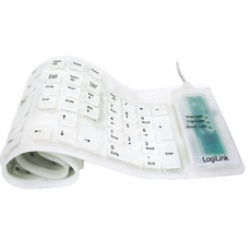 Bild Flexible wasserfeste Keyboard DE weiß (ID0018A)