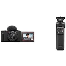 Sony ZV-1II Vlog-Kamera | Digitalkamera (Weitwinkel-Zoomobjektiv, verstellbares Display für Vlogging, 4K Video, multidirektionales Mikrofon) + Bluetooth Handgriff