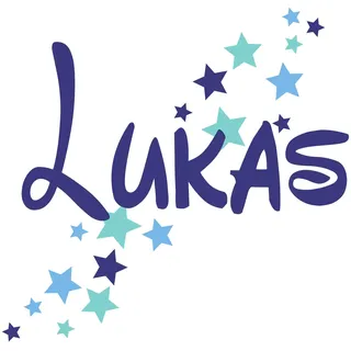 Türaufkleber personalisiert mit Namen Kinderzimmer Wandtattoo Wunschtext selbst gestalten - für alle glatten Oberflächen - wasserfest 10 bis 125 cm, Buchstaben Aufkleber für Möbel Auto Fahrrad blau