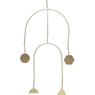 Boho Wanddeko Hängedeko Girlande Pumpo - Gold