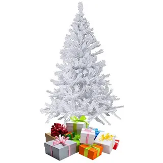 Mojawo Weihnachtsbaum inkl Ständer Weiß 120 cm m