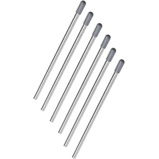 Spülmaschinen Stab Einsatz, 6 Stück, 24 cm Länge, Edelstahl Halterung passend für die meisten Spülmaschinen, Weinglas, Bierglas, Soda Glas, Flaschenständer für Geschirrkorb, Flaschenhalter Geschirr