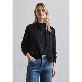 STREET ONE Damen, A212259 Satin-Blouson, Black, 34