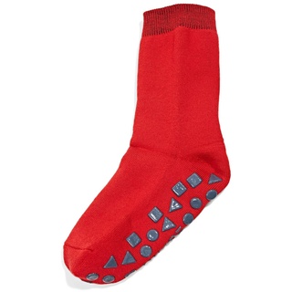 ESPRIT Unisex Kinder Stoppersocken Foot Logo K HP Baumwolle rutschhemmende Noppen 1 Paar, Pink (Red Pepper 8074), 35-38